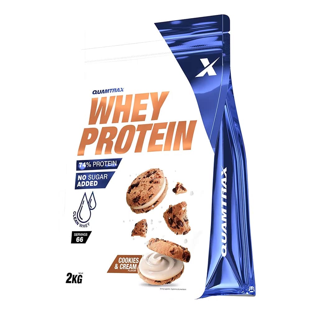 Quamtrax Whey Protein - Concentrado de soro puro, a opção mais anabólica para o