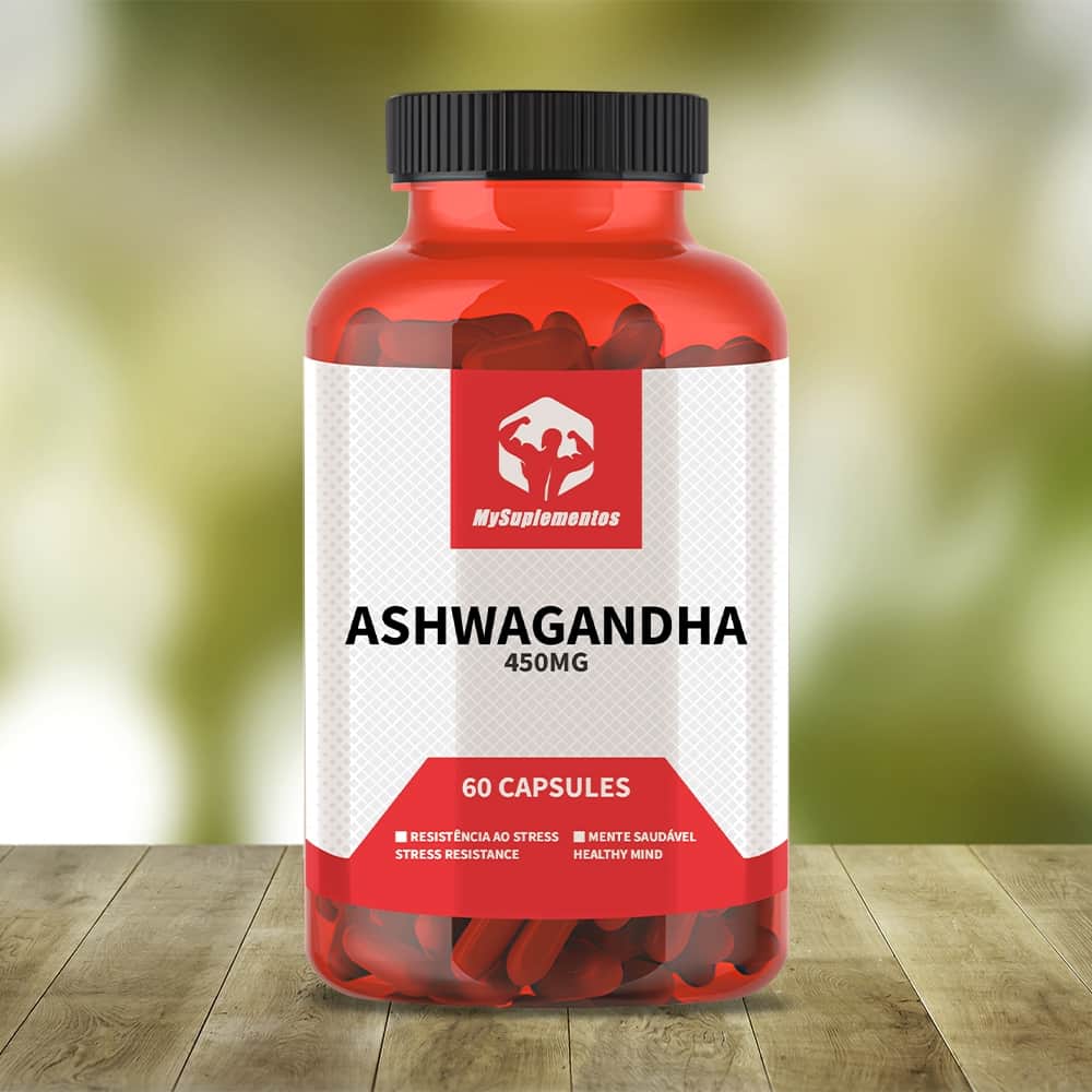 Ashwagandha 450mg - Melhora os níveis de energia, diminui a ansiedade e ajuda a