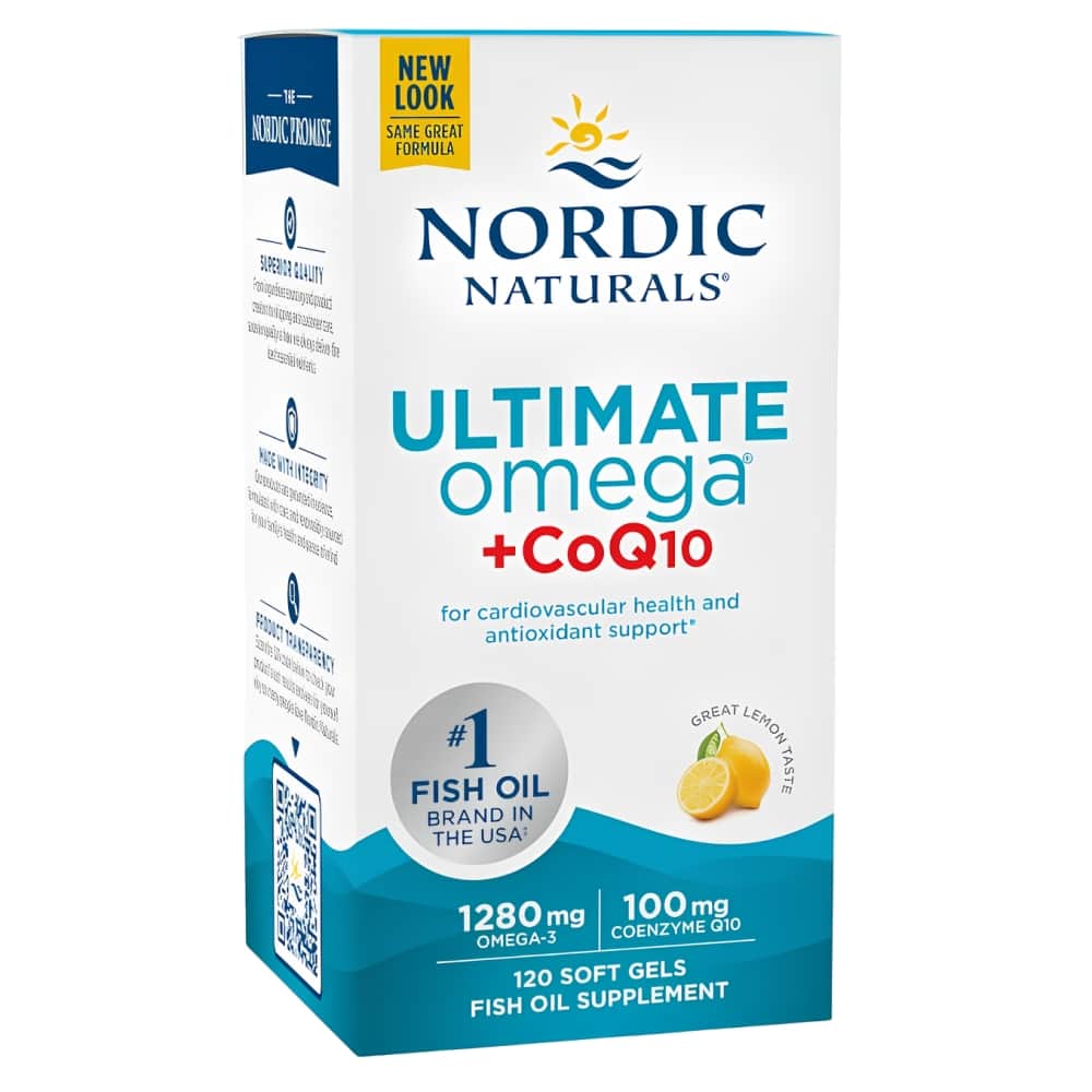 Nordic Naturals® Ultimate Omega® + CoQ10 - Para a saúde cardiovascular e suporte